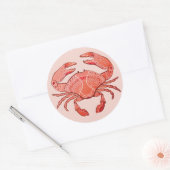 Style Crab Runder Aufkleber (Umschlag)