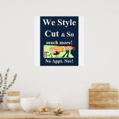 Style Cut Haircut Sale Poster Matte (Küche)
