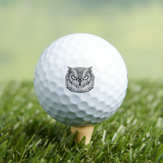 Style Eagle Owl Head Golfball (Insitu T-Shirt)