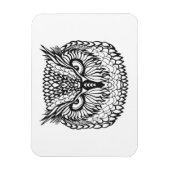 Style Eagle Owl Head Magnet (Vertikal)