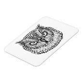 Style Eagle Owl Head Magnet (Linke Seite)