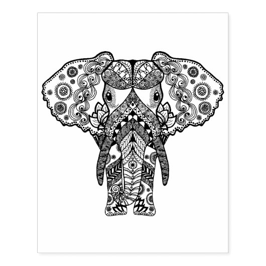 Style Elephant Gummistempel (Prägung)