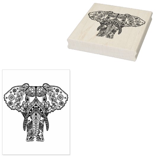 Style Elephant Gummistempel (Stempel)