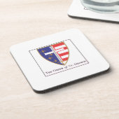 Style: Hard Plastic coasters with cork back - set Getränkeuntersetzer (Linke Seite)