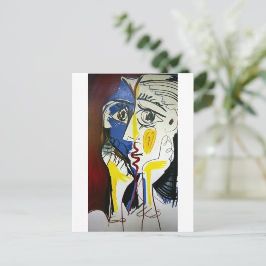 Style Kiss Postkarte (Stehend Vorderseite)