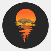 Style Lingcod Runder Aufkleber (Vorderseite)