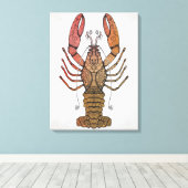 Style Lobster Leinwanddruck (Insitu (Holzboden))