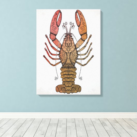 Style Lobster Leinwanddruck (Insitu (Holzboden))