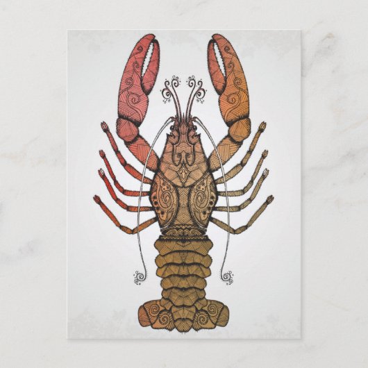 Style Lobster Postkarte (Vorderseite)