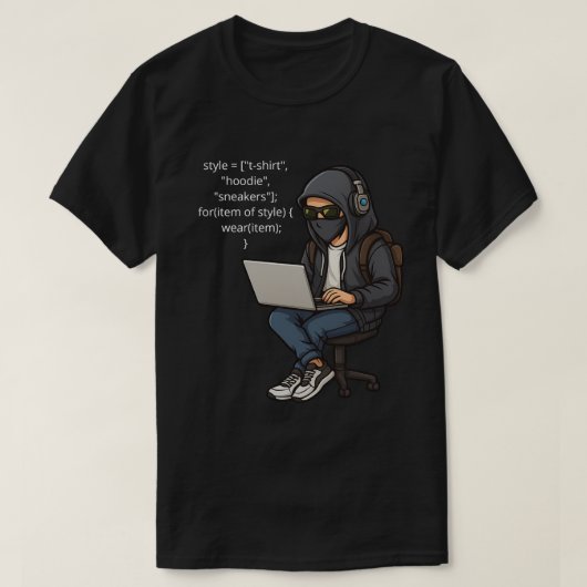 Style Loop – Funny Programmer T-Shirt (Design vorne)