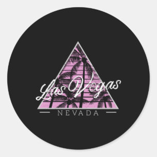 Style Nevada Las Vegas Runder Aufkleber