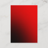 Style Red Trendy Große Berufliche Visitenkarte (Rückseite)