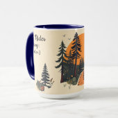 Style Retro Hiking Club National Park Tasse (Vorderseite Links)