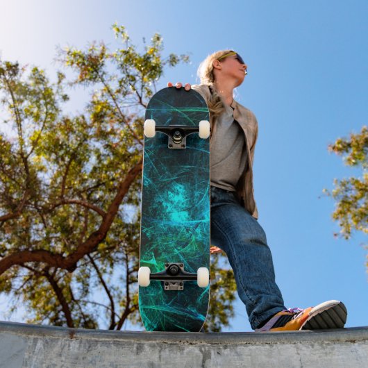 Style Ride: Green Abstrakt Skateboard (Außenbereich 1)