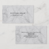 Style Schlicht Simple Grau Beruflich Visitenkarte (Vorne/Hinten)