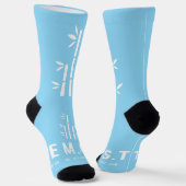 Style: Sustainable Premium Crew Sock(Light Blue) Socken (Gewinkelt)