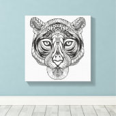 Style Tiger 6 Leinwanddruck (Insitu (Holzboden))
