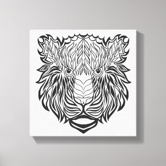 Style Tiger Head 6 Leinwanddruck (Vorderseite)