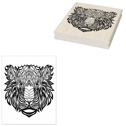 Style Tiger Head Gummistempel (Stempel)