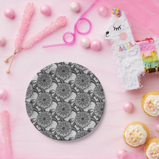 Style Turtle Pattern Pappteller (Party)