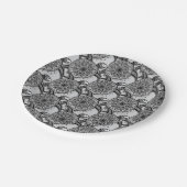 Style Turtle Pattern Pappteller (Schrägansicht)