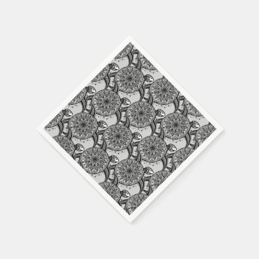 Style Turtle Pattern Serviette (Ecke)
