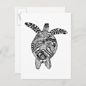 Style Turtle Postkarte (Vorne/Hinten)