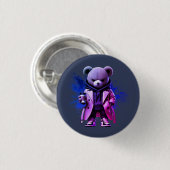Style with Our Bold Urban Boss bear Designs Button (Vorne & Hinten)