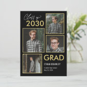 Styled Gallery Editable Color Abschluss Einladung (Stehend Vorderseite)