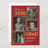 Styled Gallery Editable Color Abschluss Einladung (Vorne/Hinten)