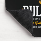 Styled Retro English Bulldog Mousepad (Ecke)