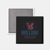 Styled Vintag English Bulldog Magnet (Vorderseite/Rückseite)