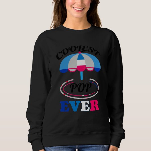 Stylek Popsicle Retro & Eiscreme Strand Sonnenschi Sweatshirt (Vorderseite)