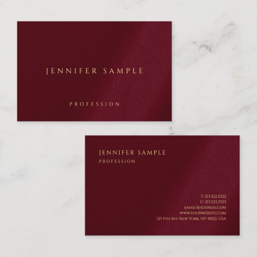 Stylieren Sie Ihren benutzerdefinierten Gold Farbt Visitenkarte (Vorne/Hinten)