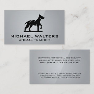 Styliertes Dog-Logo Visitenkarte