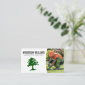 Styliertes Tree-Logo | Gartenpflanzung Visitenkarte (Stehend Vorderseite)