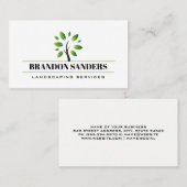 Styliertes Tree-Logo | Natur | Landflucht Visitenkarte (Vorne/Hinten)