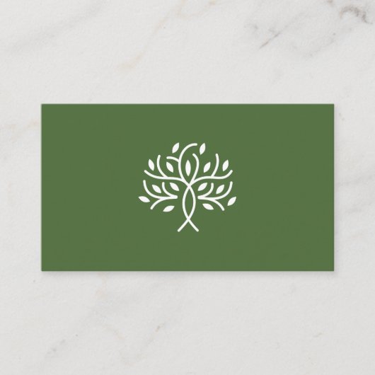 Styliertes Tree-Logo Visitenkarte (Vorderseite)