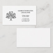Styliertes Tree-Logo Visitenkarte (Vorne/Hinten)