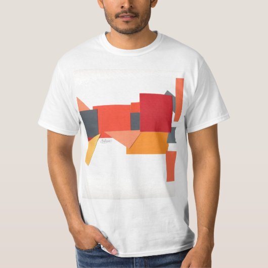 Stylin' auf dem T - Shirt der Grauen Männer (Vorderseite)