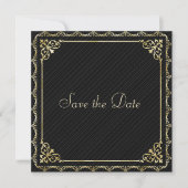 Stylin Gold Border Save the Date (Vorderseite)