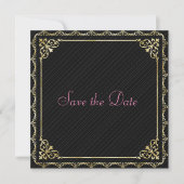 Stylin Gold Border Save the Date (Vorderseite)