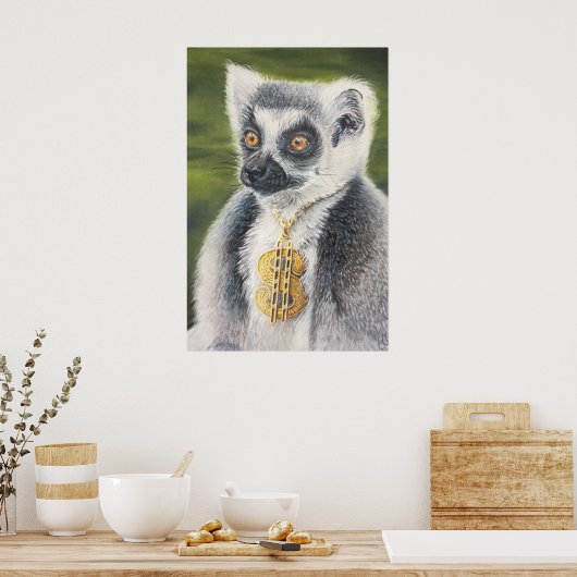Stylin Lemur Poster (Küche)