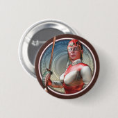 Stylin Raum-Piraten-runder Knopf Button (Vorne & Hinten)