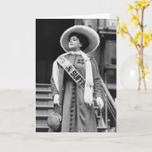 Stylin' Suffragette, 1908 Karte (Gelbe Blume)