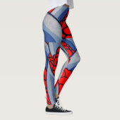 Styling-Blume und Blätter Leggings (Rechts)