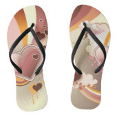 Styling-Design-Hintergrund Badesandalen (Fußbett)