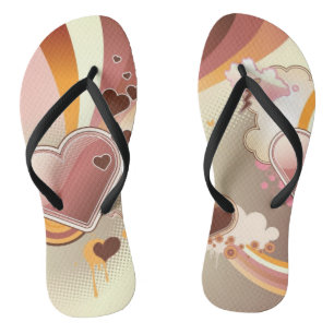 Styling-Design-Hintergrund Badesandalen