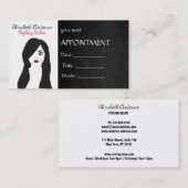 Styling Hair Salon Terminkarte (Vorne/Hinten)