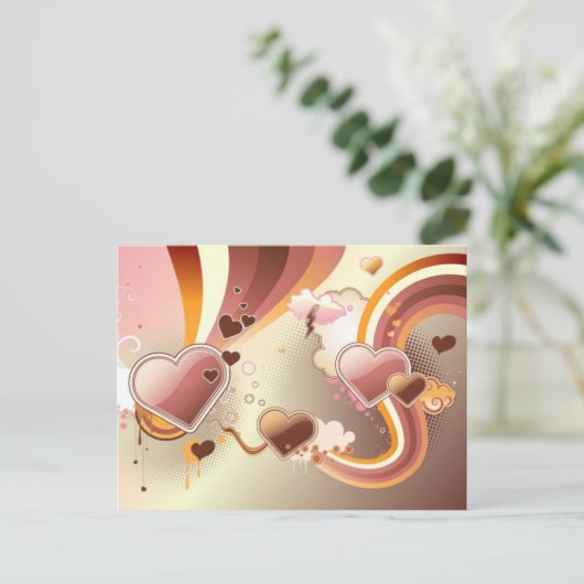 Styling-Hintergrund Postkarte (Stehend Vorderseite)